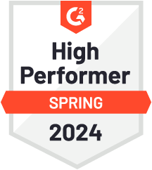 G2 badge, High performer, spring, 2024